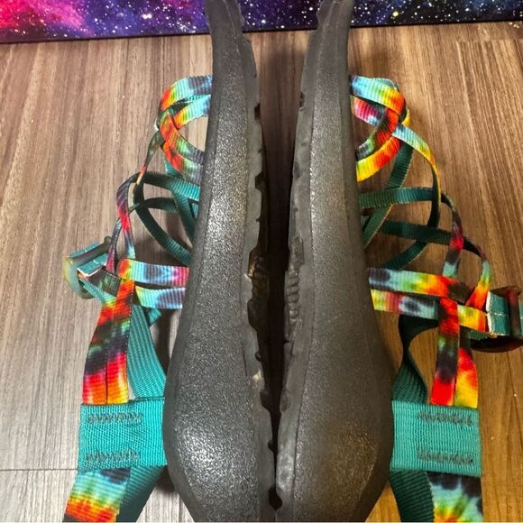 Chaco Z Volv X2 Sport Hiking Sandals Colorful Tie Dye Strappy Sz 8 US Z/Volv X2 - Picture 6 of 9
